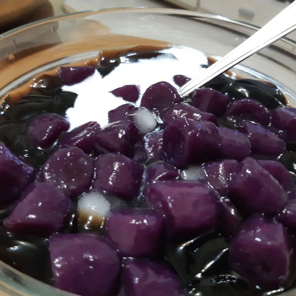 Q彈手作芋圓（阿賢）：河豚 一起做