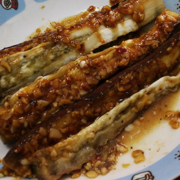 港式蒜香烤茄子🍆 : reni一起做
