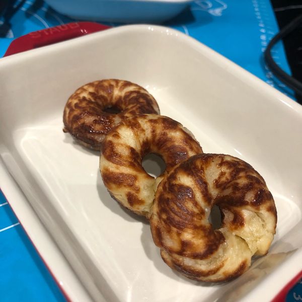 丹麥甜甜圈(小V鬆餅機版)：綠子 一起做