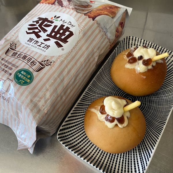 爆漿珍奶餐包【麥典實作工坊麵包專用粉】：餅乾 一起做
