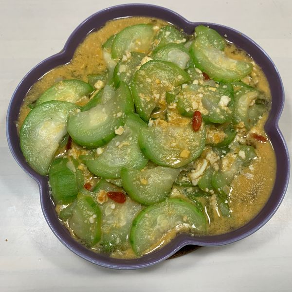 金沙絲瓜（鹹蛋炒絲瓜） : 林怡菁一起做