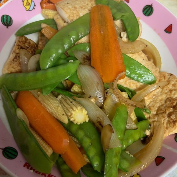 黑胡椒香煎豆腐：pauline🐰 一起做