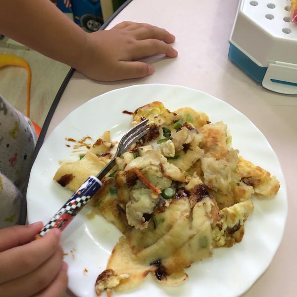 古早味粉漿玉米蛋餅：李小綠 一起做