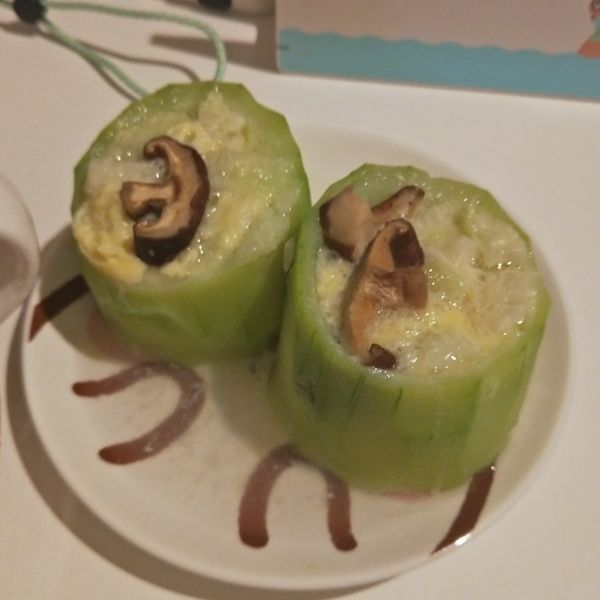 一菜二吃之絲瓜盅蒸蛋 : 拎波一起做