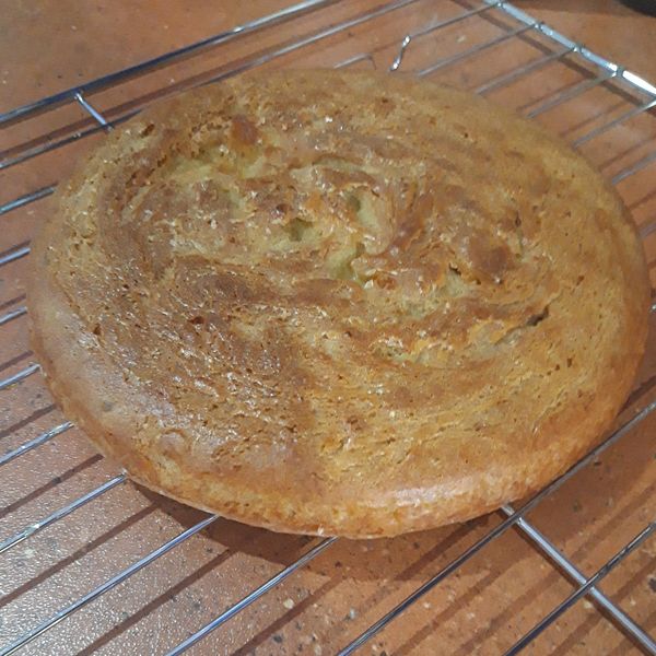 無添加泡打粉的~焦糖蘋果香蕉蛋糕~ : Winnie Ling一起做