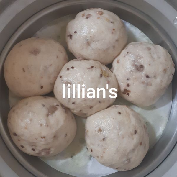 芋頭豆漿饅頭：Lillian 一起做