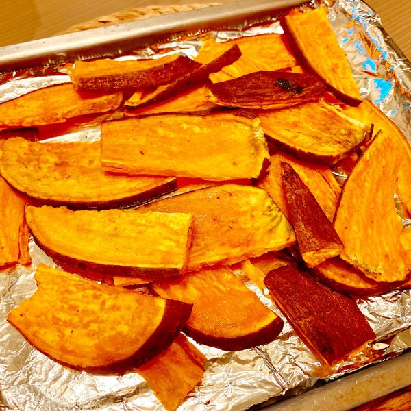 烤地瓜片:Laura 一起做