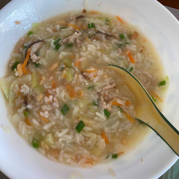 高麗菜鹹粥：Sherry 一起做