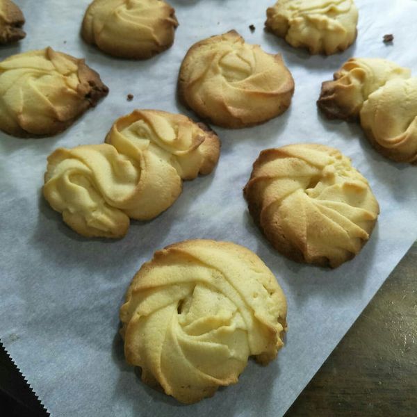 【甜牙齒】一口接一口的奶酥餅乾Danish butter cookies : 陳綺一起做