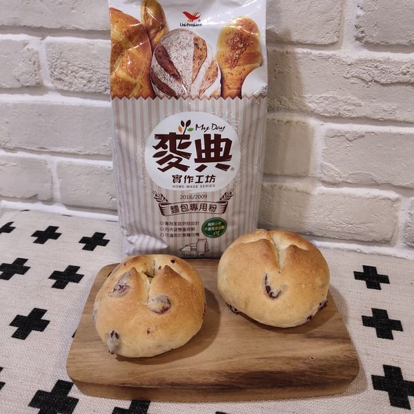蔓越莓乳酪【麥典實作工坊麵包專用粉】：Lydia  Chen 一起做