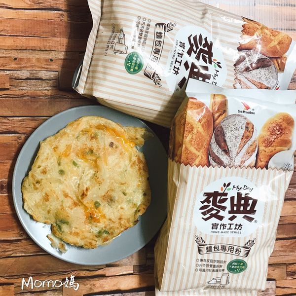 蔥抓餅【麥典實作工坊麵包專用粉】 : MOMO媽一起做