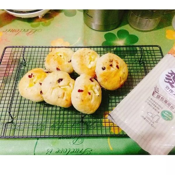蔓越莓乳酪【麥典實作工坊麵包專用粉】：Panda 一起做