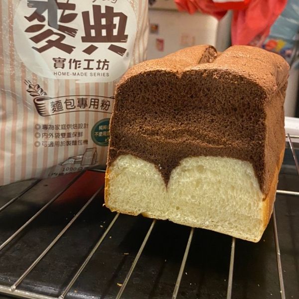 巧克力蛋糕吐司【麥典實作工坊麵包專用粉】 : 樂烘焙一起做