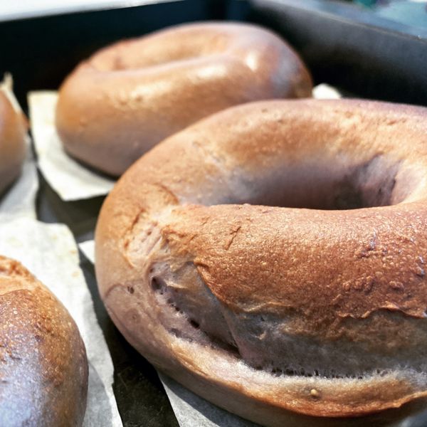 果香濃郁｜時尚的【草莓貝果】 : An一起做