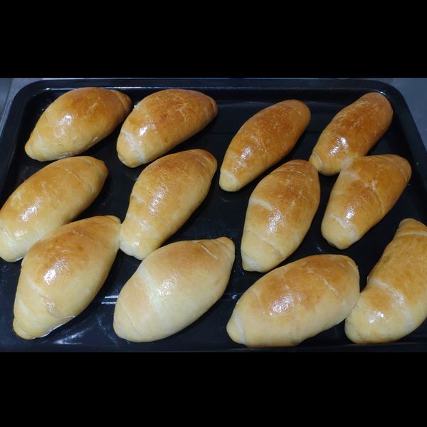 鮮奶小捲麵包 : 柔柔一起做