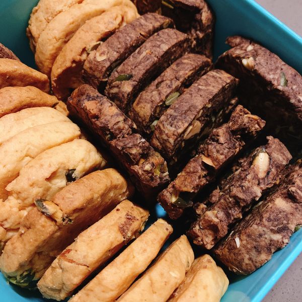 原味蔓越莓餅乾+可可杏仁餅乾（氣炸） : Lisa Huang一起做