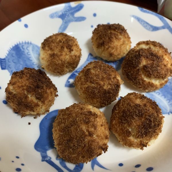 椰絲煉乳球【氣炸鍋版】:啾啾食控 一起做