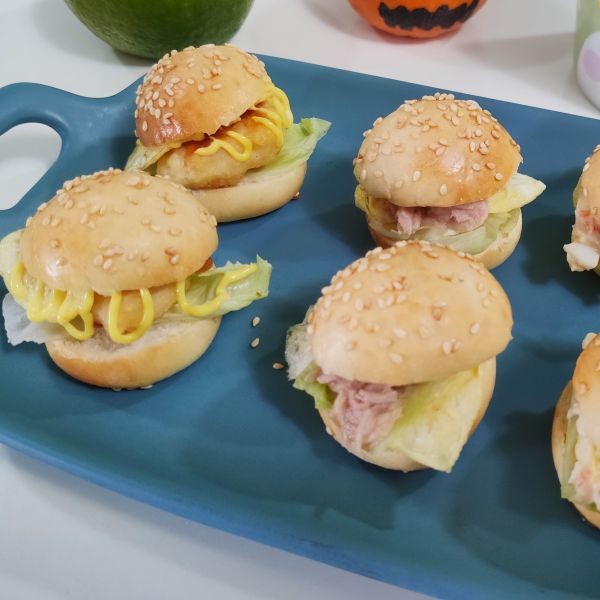 自家製漢堡麵包 : Kimberly一起做