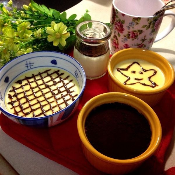 蒸雞蛋布丁 : 邱央央一起做