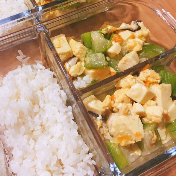 蟹黃絲瓜燒豆腐 : rita 🐢一起做