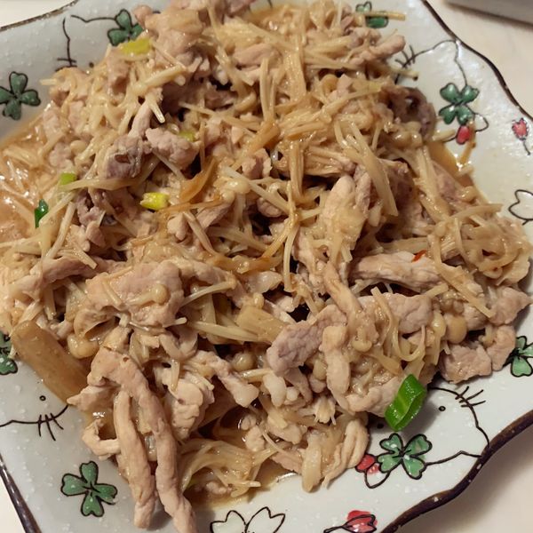 金針菇味噌肉燥 : 佳惠是枚吃貨一起做
