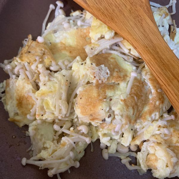 金針菇烘蛋 : S一起做