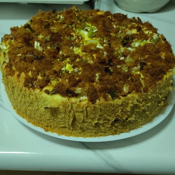 香蔥肉鬆戚風蛋糕 : 周容菁一起做