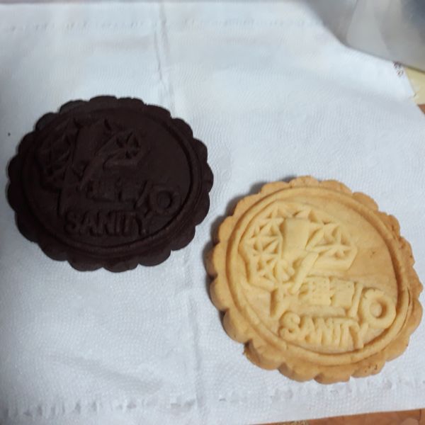 《應景中秋》用月餅壓模做餅乾 : 月焱一起做