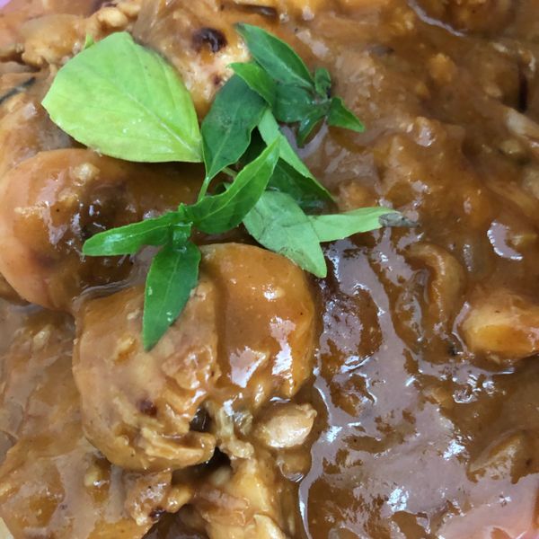 花生醬燉雞：Angie 一起做