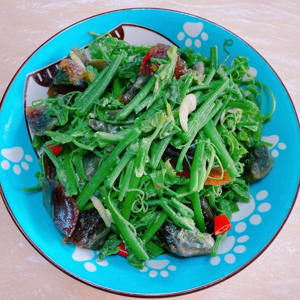 龍鬚菜炒皮蛋 : Namie Lee一起做