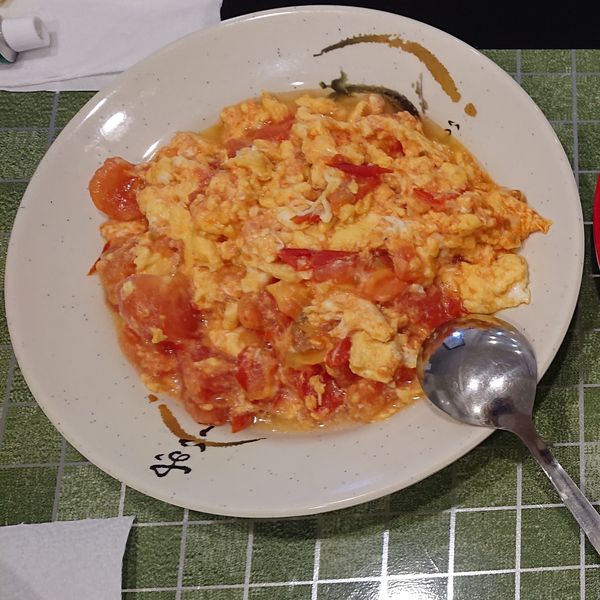 蕃茄炒蛋(無添加額外調味) : 半月一起做