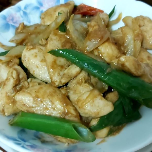 十分鐘快手料理-沙茶蔥爆雞柳 : 涵一起做