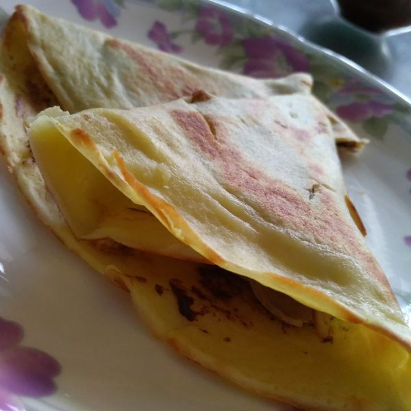 脆皮可麗餅：葉子 一起做