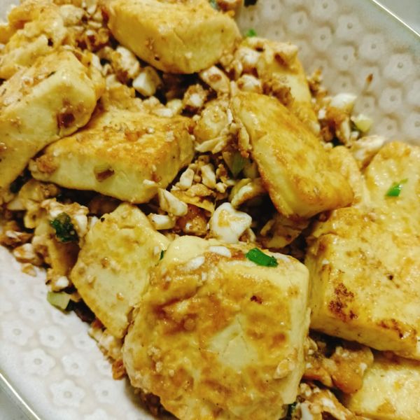 金沙豆腐 : chunhan一起做