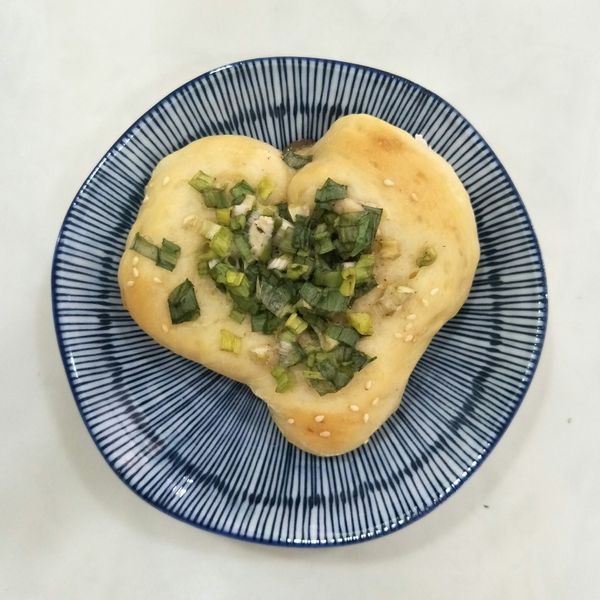 蔥花麵包【Panasonic 製麵包機】：伊君鄭 一起做