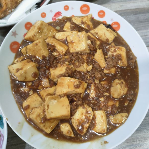 肉末醬燒豆腐 : 小七一起做