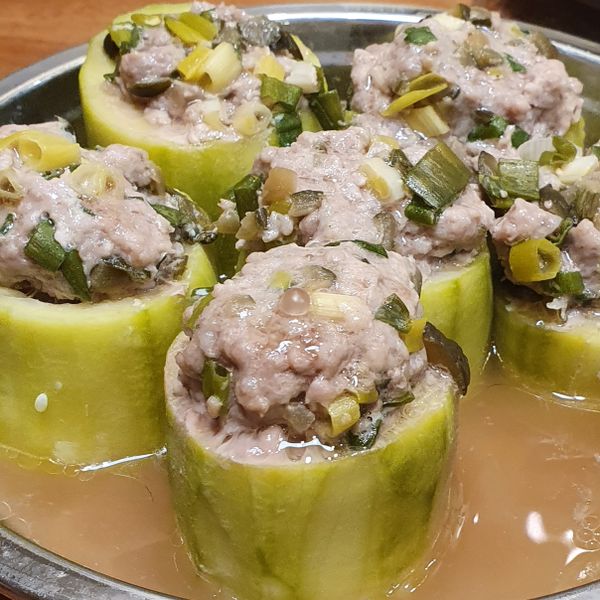 清蒸黃瓜鑲肉：Doris 一起做