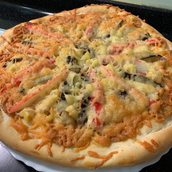 美式鬆厚Q披薩餅皮＆日式美乃滋口味 : Fung Yung Tu一起做