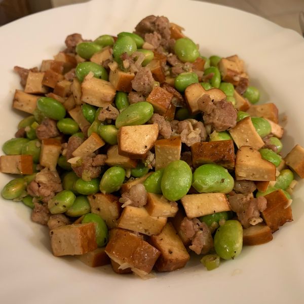 蒜香毛豆炒豆干：花梨木的餐桌風景 一起做