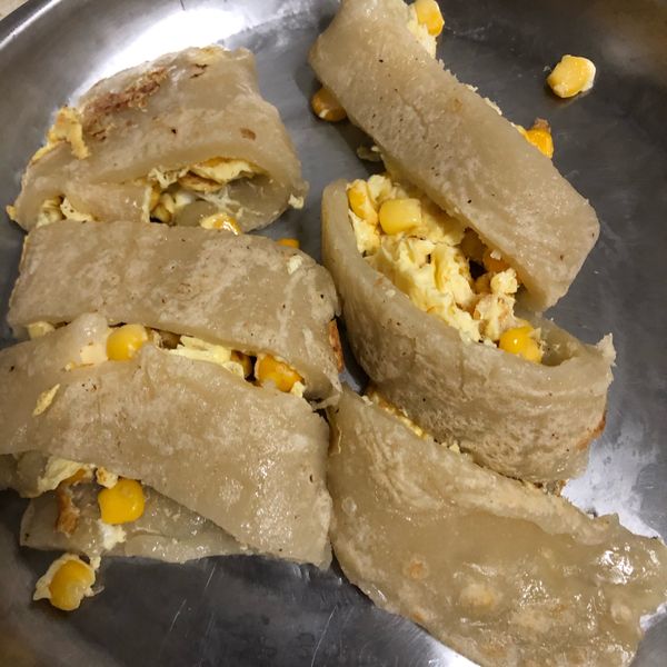 古早味粉漿玉米蛋餅：andmore 一起做