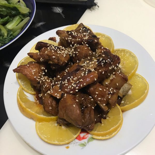 免油炸橙汁蜜排骨 : 阿嘟的廚房一起做