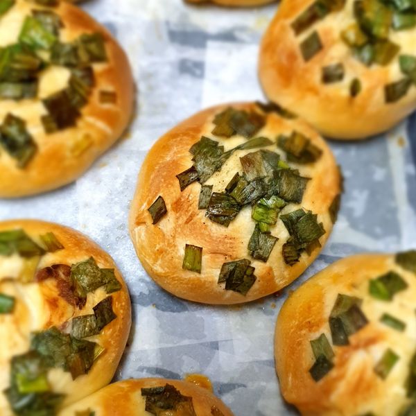 香蔥鹹麵包：伶子 一起做