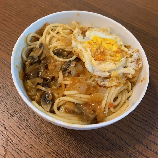 早餐店蘑菇鐵板麵 : Nicole一起做