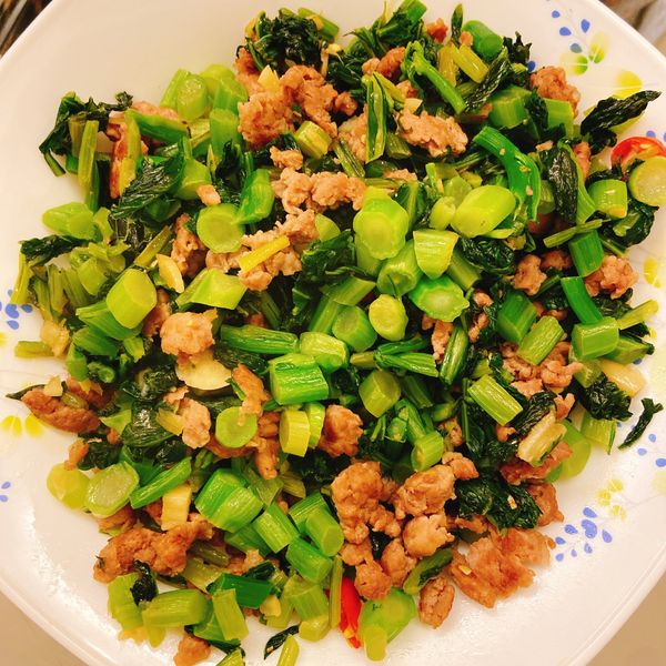 ♥️雪裡紅炒肉末 : Sendy Zhang一起做