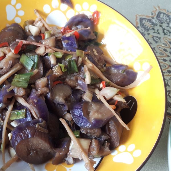 蔥爆茄子 : 宥子一起做