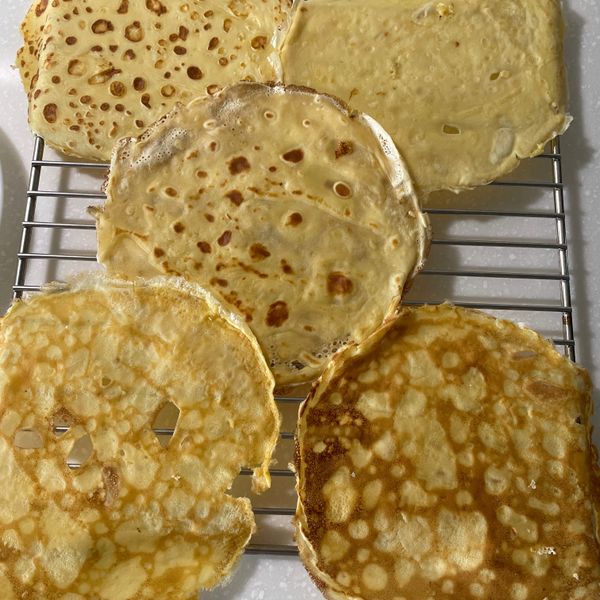 可麗餅或千層蛋糕的餅皮 : 空空一起做