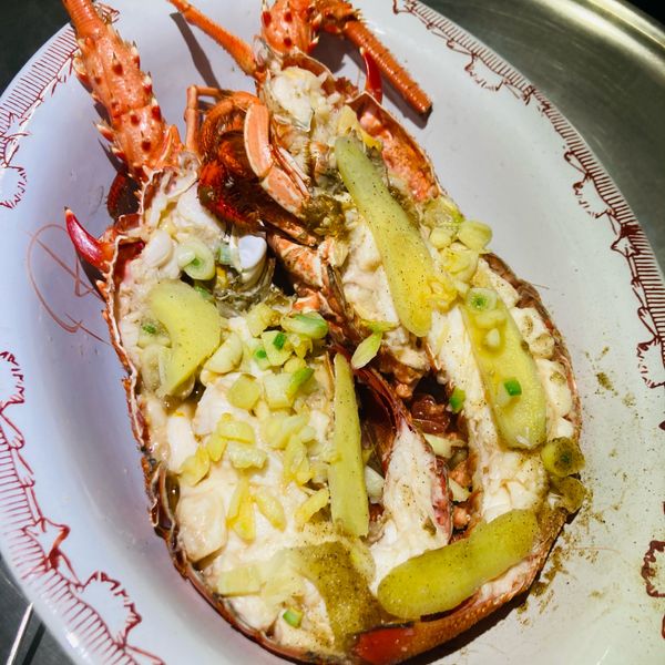 清蒸波士頓龍蝦 : Liao Fang Yu一起做