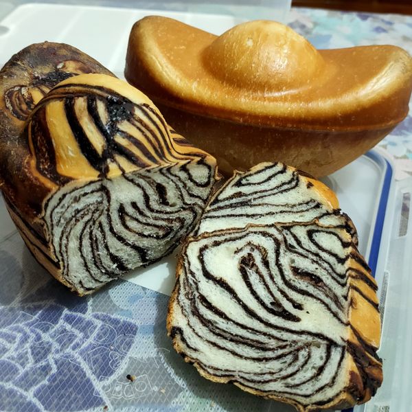 大理石吐司麵包：玨玨 一起做