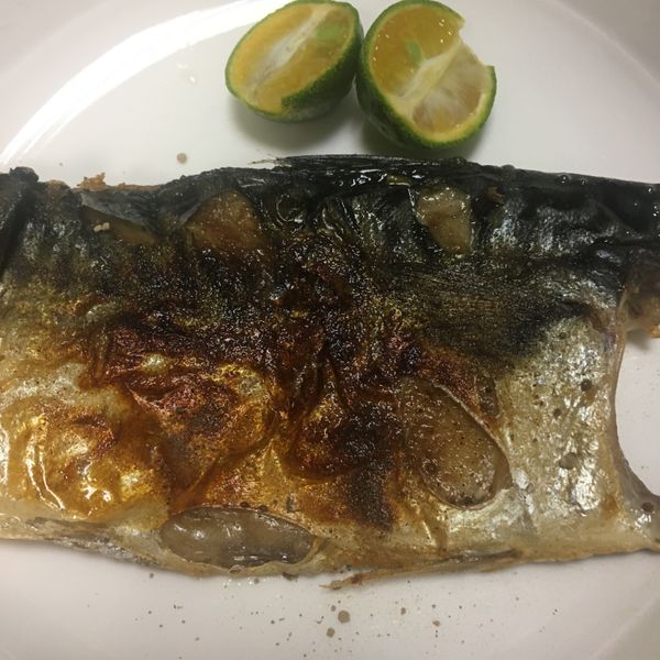 香煎薄鹽鯖魚 : 奇奇一起做