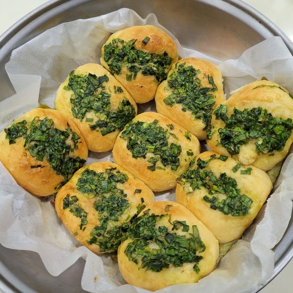 蔥花麵包【Panasonic 製麵包機】：伊君鄭 一起做